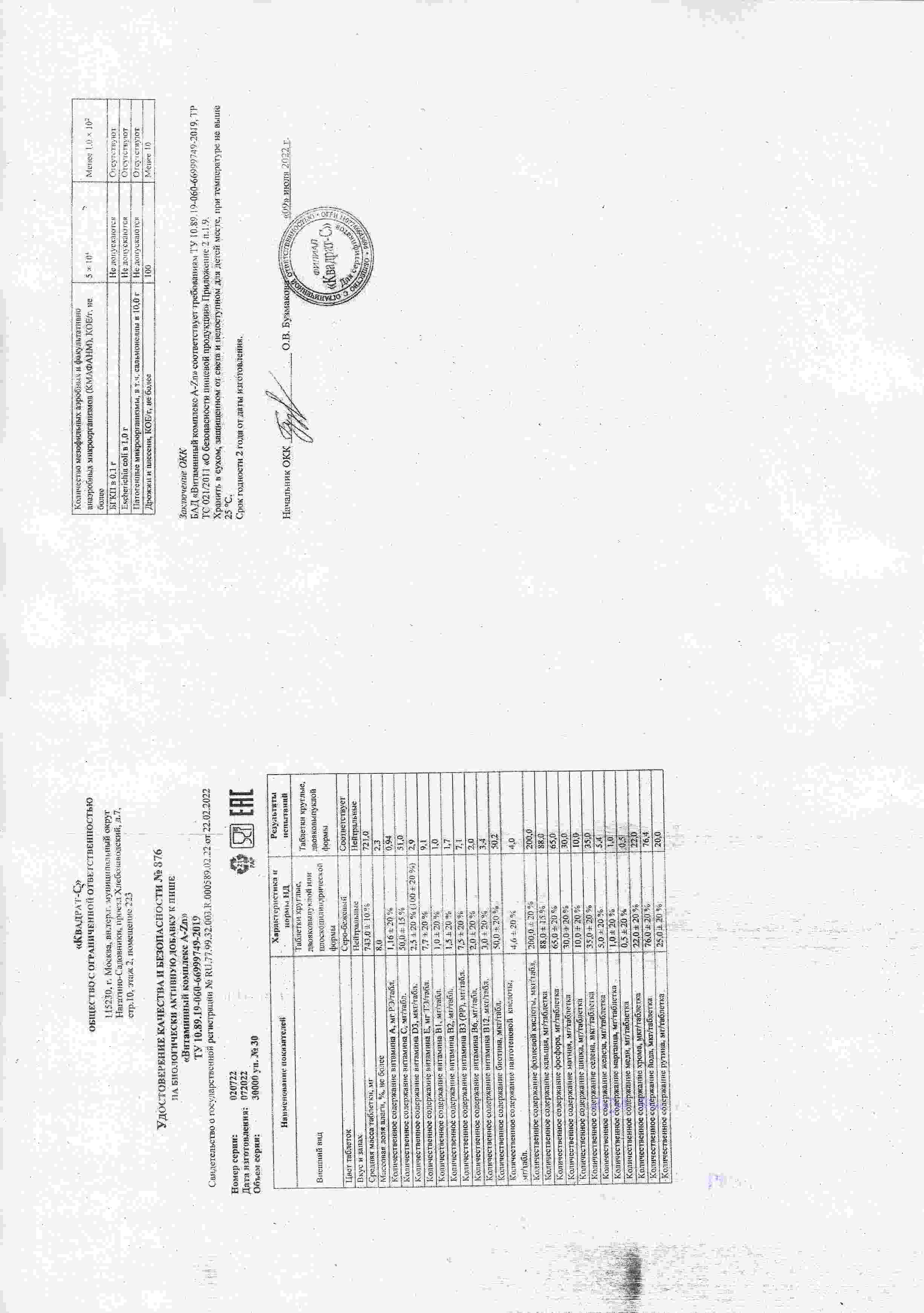 Паспорт №072022